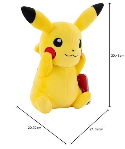 Pokémon Official and Premium Quality 8-inch Pikachu Plush, Adorable, Ultra-Soft, Plush Toy - Image 2