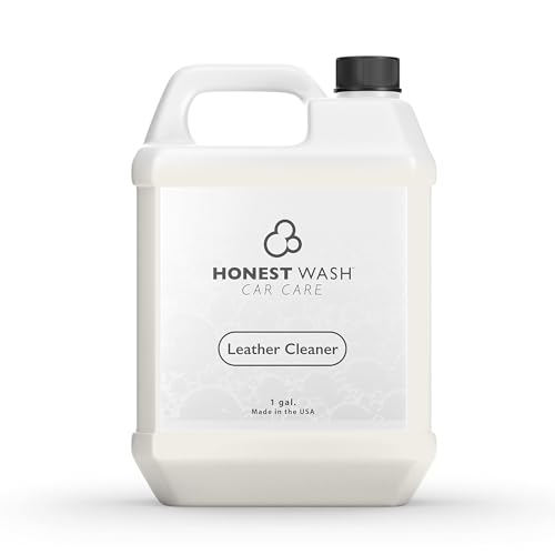 Honest Wash Car Leather Cleaner – Cleans, Conditions, & Restores Leather | Replenishes Natural Oils and Prevents Cracking | Non-Greasy Formula for Seats, Panels, & More | Made in The USA (128 Fl Oz)