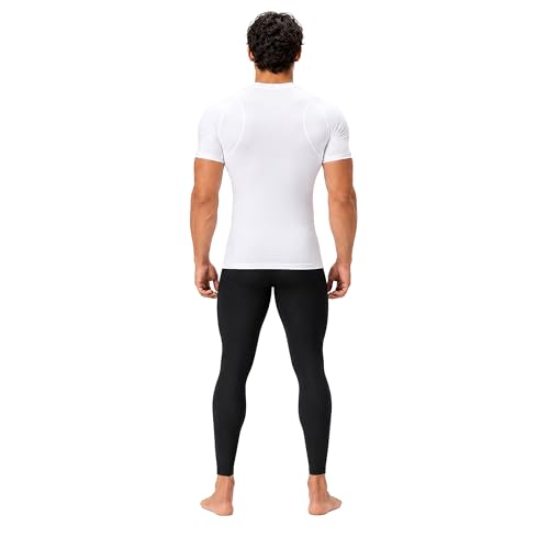 Image of DEVOPS 3 Pack Men's Athletic Short Sleeve Compression Shirts