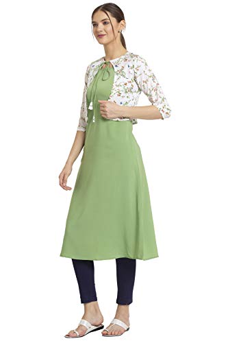 Image of ALC Creation Women's Crepe Jacket Kurta