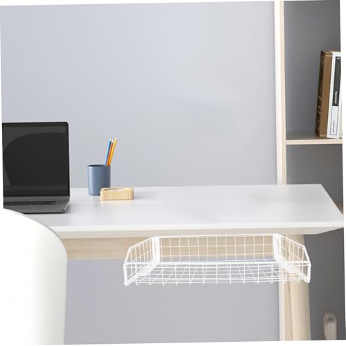 KOMBIUDA bandeja organizadora de cables bajo escritorio, grande blanca, para gestión eficiente de cables, práctica y resistente para oficina y hogar miniatura 7