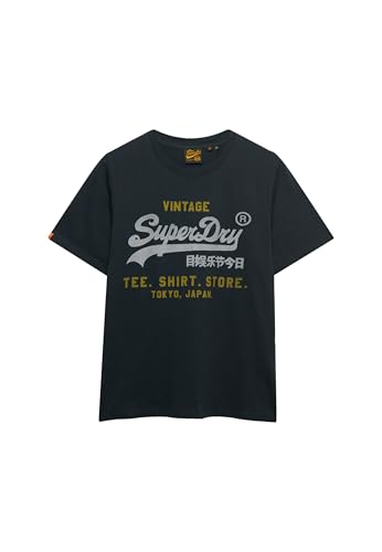 Superdry Mens Vintage Logo Heritage Relaxed T-Shirt Eclipse Navy XL