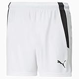 PUMA womens Shorts, Puma White-Puma Black, S