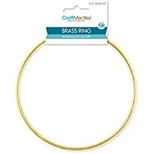 Craft Medley WR110 1 Piece Round Brass Rings, 10"