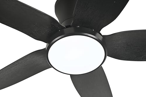 Anyeark Ceiling Fans with Lights, Low Profile Ceiling Fan Light and Remote/APP Control, 6 Speeds Adjust, LED Dimmable 3 Color Changing, Modern Flush Mount Fandelier Ceiling Fan for Bedroom - image 9