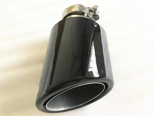 Tubo de escape universal para coche con punta silenciador de 63-89mm 4