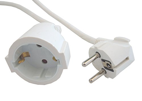 Cable alargador 10 Metros Blanco 3x1,5mm H05VV-F Cover