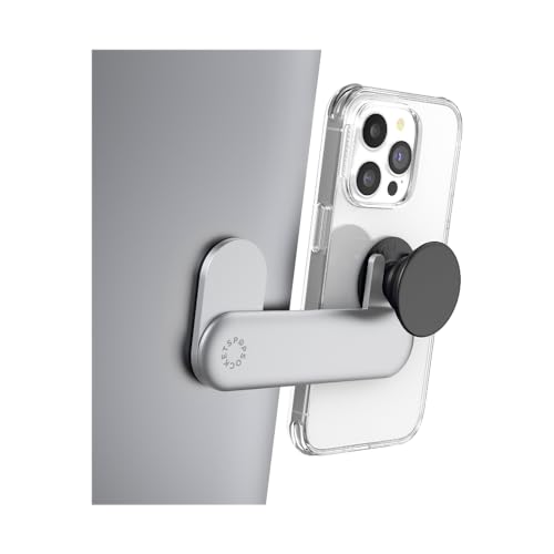 Image of PopSockets Laptop Phone Mount for PopGrip - Silver