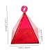 shamjina Balloon Weight Pendant Decorations Themed Party Lightweight Portable Pyramid Pendant for Valentine's Day Thanksgiving Wedding, Red