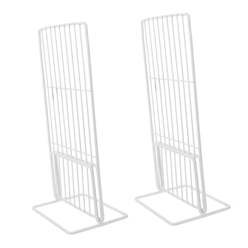 DEARMAMY 2 Piezas Separadores Metálicos para Congelador Ajustables Divisor Resistente para Estante de Refrigerador y Arcón Organizador de Compartimentos para Cocina y Supermercado