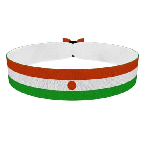 Druck-Palast Bijou Drapeau du Niger - Accessoire en satin imperméable - Article de mode unisexe - Cadeau original pour les amateurs de football - Bijou tendance pour événements sportifs