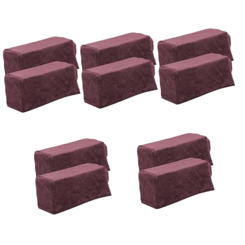 Protector de apoyabrazos elástico PRETYZOOM lavable y adaptable para sofá de salón 5 pares 2