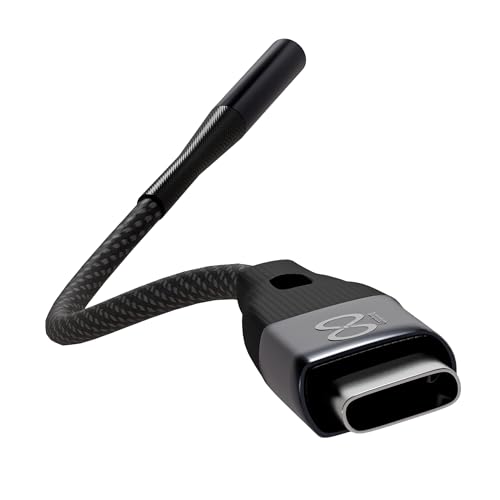 Image of Type C to 3.5mm Audio Jack with DAC Adapter Cable | USB C to AUX Connector | Hi-Fi Sound for Music & Gaming | Nylon Braided, Silver Shielded Wire, Carry Pouch