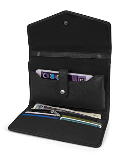 Image of Timberland Women's RFID Leather Crossbody Wallet Phone Bag With Detachable Crossbody Strap