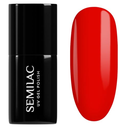 Semilac Esmalte de uñas UV 317 Neon Red 7 ml