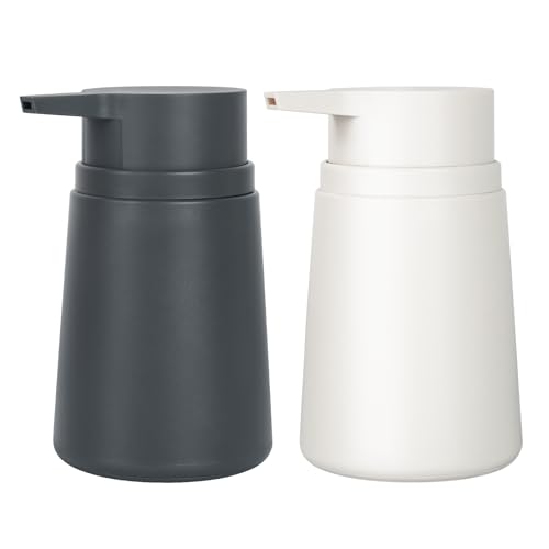 Topsky Soap Dispenser with Plastic Pump, 320ml Liquid Hand Soap Dispenser, Rustproof Pump for Kitchen & Bathroom
