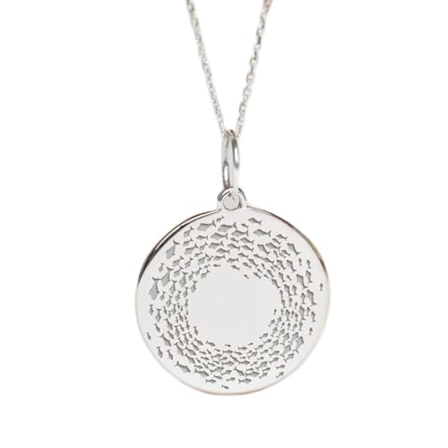 Collier pendentif pièce poissons LKBEADS argent anti-ternissement mixte