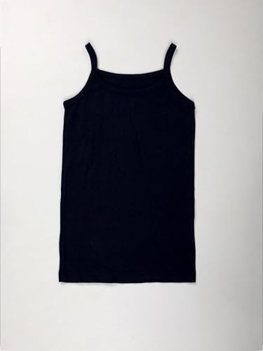 Image of KiddoPanti Girls 100% Cotton Rib Solid Camisole Tank Top Pack of 3