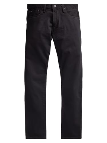 Polo Ralph Lauren Men's Varick Slim Straight Leg Stretch Five Pocket Pants 38 X 29 Black