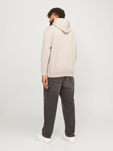 JACK & JONES Herren Hoodie Kapuzenpullover JORVESTERBRO - Relaxed Fit S-XXL, Größe:L, Farbe:Moonbeam 12241687 – Ansicht 3