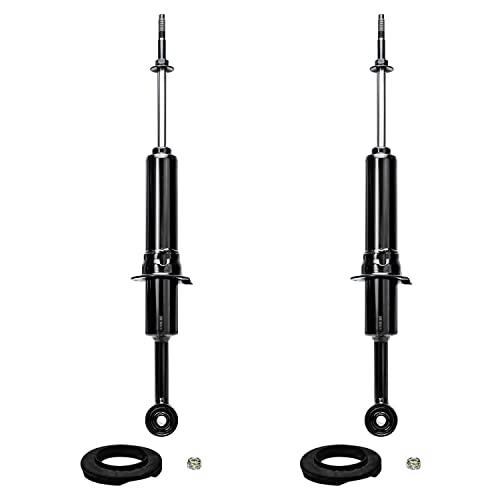 Image of Detroit Axle - 2 Front Shock Absorbers for 2003-2024 Toyota 4Runner 2005-2023 Tacoma FJ Cruiser 2006 2007 2008 2009 2010 2011 2012 2013 2014 2015 2016 2017 Replacement Shock Absorbers Pair Set
