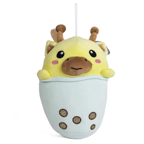 Image of Fuzzbuzz Boba Giraffe Soft Toy - 22 cm Plush Stuffed Animal for Toddlers and Kids | Age 18 Months Plus Cuddly Baby Toy for Boys and Girls Ideal for Gifting and Snuggling | Yellow