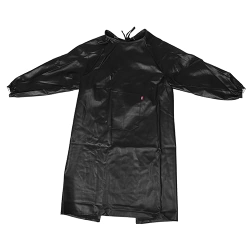 SHERCHPRY Waterproof Lab Apron Long Sleeve Oil Resistant Smock for Cleaning Work