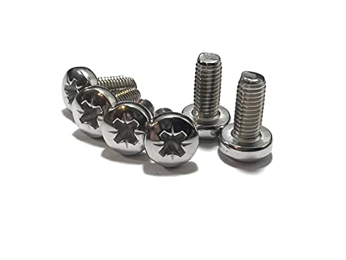 M5 (5mm x 20mm) Pozi Pan Head Machine Screws - A2 Grade Stainless Steel (Pack of 20), Silver, M5 x 20mm