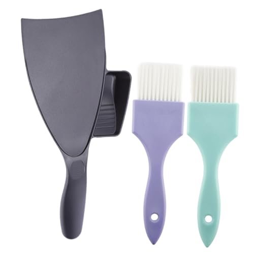 HAMPPLIES 3 piezas Herramientas para Teñir Cabello con Cepillos de Colores y Tabla para Peluquería Kit Práctico y Reutilizable para Tintes DIY Salones Profesionales