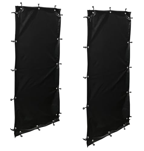 QUICK STAR Kit de Protection Contre Les intempéries 66 x 108 cm 2 côtés pour étagères à Bois de cheminée T/H 70 x 145 cm