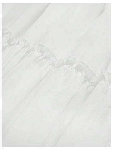 SOLY HUX Women's Summer Ruffle A Line Maxi Skirts Elastic High Waisted Tiered Layer Flowy Long Skirt4