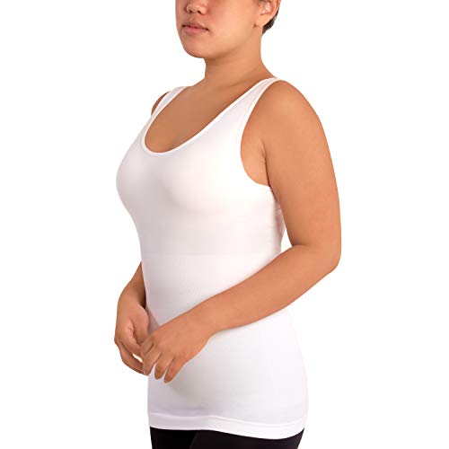 Skinnygirl Women's Scoop Neck Seamless Shaping Camisole, 3-Pack3