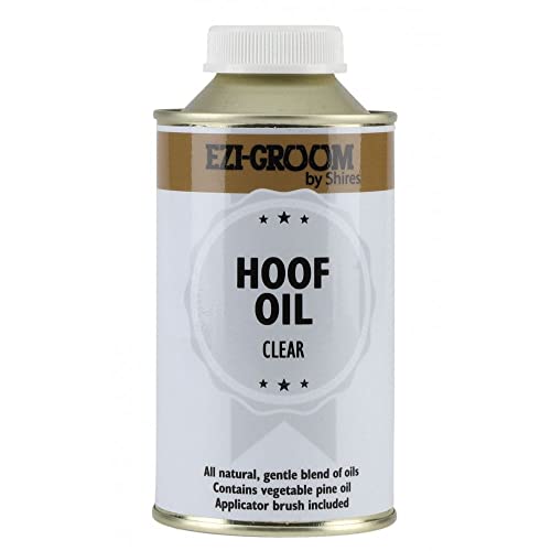 Shires EZI-GROOM Hoof Oil 500ml - Black or Clear Clear