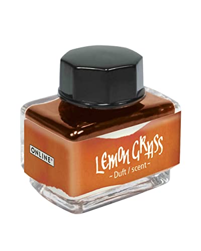 ONLINE Ink of The Senses Orange, 15 ml Bottle, Colorful Fountain Ink for Calligraphy, Handlettering, Writing, Converter - Waterbased