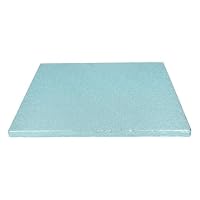FunCakes Vassoio Per Torta Quadrato 35,6 Cm, Rivestimento Argento, Resistente A Umidità E Grasso