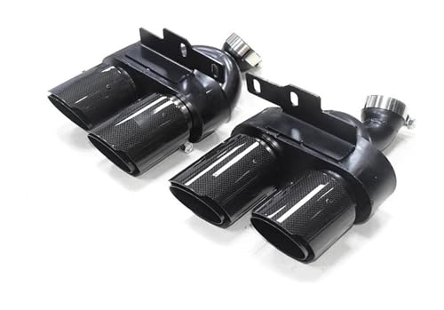 Silenciadores para Audi A6 A7 con acabado premium en fibra de carbono brillante de alta calidad