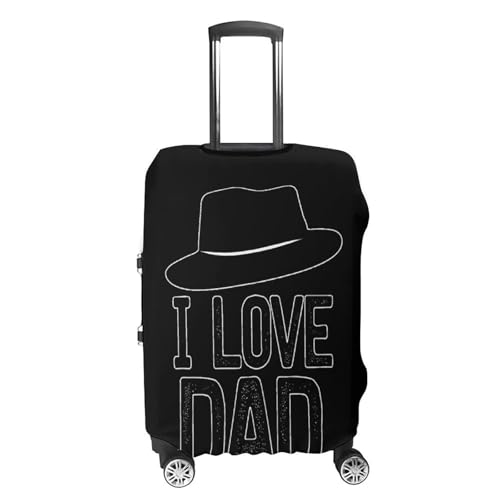 I Love You Dad Luggage Covers Washable Travel Suitcase Cover Elastic Baggage Protector4