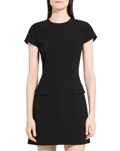 Image of Theory Women's Tailor Zip Mini Dress