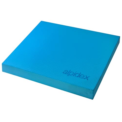 ALPIDEX Balance Pad 40x34x5 cm Balancekissen Blau inkl. 3...