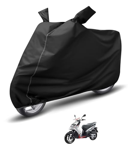 Image of Auto Hub Waterproof Scooty Cover Compatible with Aprilia SR 125 Dustproof, UV Protection Two Wheeler Scooty SR 125 Cover - Black