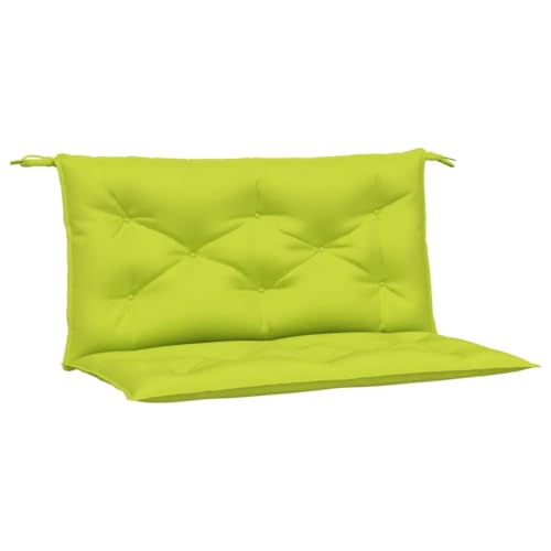 vidaXL Cojines de Banco de Jardín 2 uds, Almohadas de Asiento Respaldo, Almohadillas para Muebles, Decoración para Patio Salón, Verde Brillante