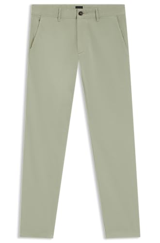 Boss Chino_Slim Trousers_Flat, 370open Green, 46W / 32L Hombres