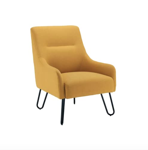 Image of Jemini Reception Armchair Hairpin Leg Mustard KF90467
