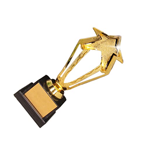 jojofuny Pacote com 3 troféu de estrela dourada troféu de ouro troféu de troféu de prêmio troféu de