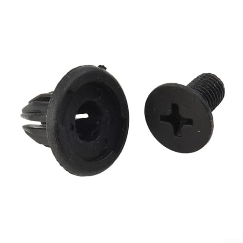 Lot de 50 clips poussoirs de rivets de voiture pour la rétention des panneaux de garniture avec trou de 10 mm, utilisés sur les panneaux de porte, les pare-chocs, les jupes latérales et les pièces