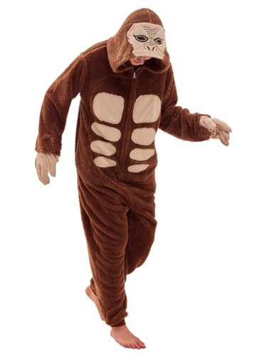 JUOLOET pyjama onesie Bigfoot Sasquatch adulte