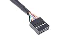 Phobya Przedłużacz audio HD gniazdo / wtyczka 60 cm - czarny kabel inne kable