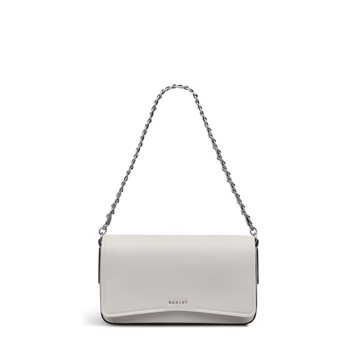 RADLEY London Selsey Street Women's Leather Medium Flapover Shoulder, Chalk