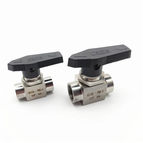 Vanne de commande G 1/2 en inox 304 idéale pour panneaux de distribution d'eau
