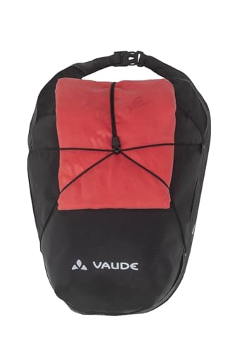 VAUDE Fahrradtaschen Aqua Front Light - ultraleichte Fahrradtaschen - 2 Vorderradtasche (2 x 11L) in schwarz - wasserdicht - Made in Germany